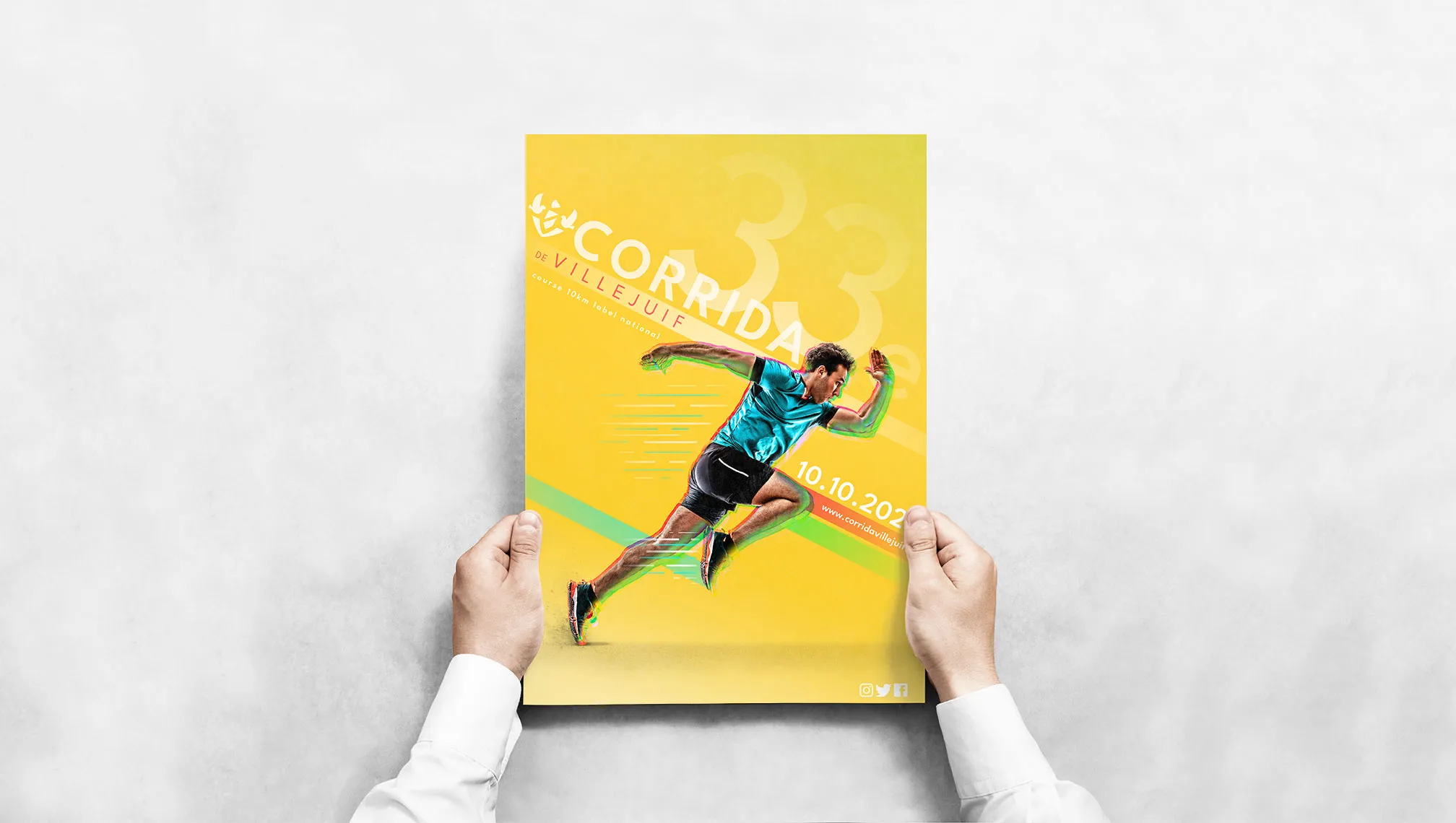 Image de l'affiche A3 pour la Corrida
